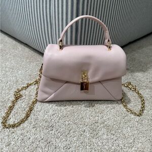Ted Baker Blush Pink Crossbody Bag with Gold Chain
